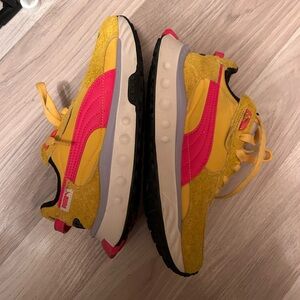 Puma Black and Yellow Sneakers